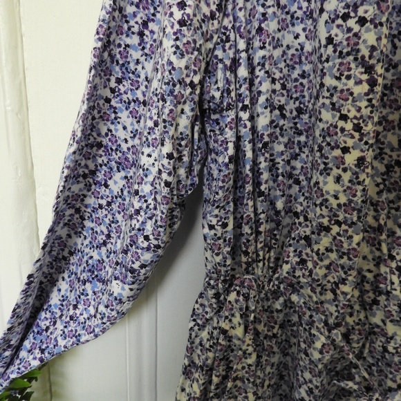 Joe Fresh Shirt Dress - Lavender/Purple Print 2x - Picture 2 of 3